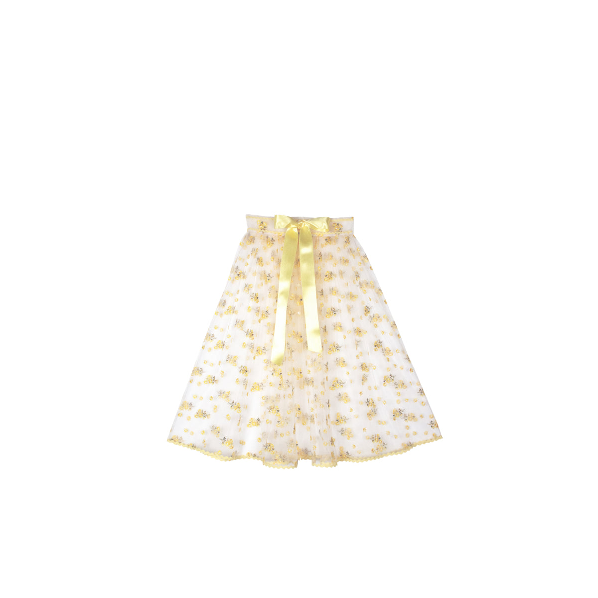 “Voyage midi” apron skirt