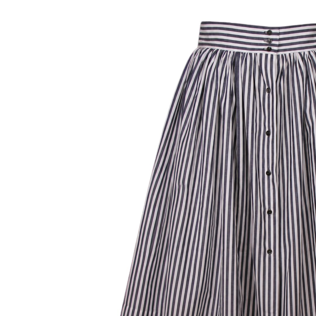Jupe midi « Garden party »